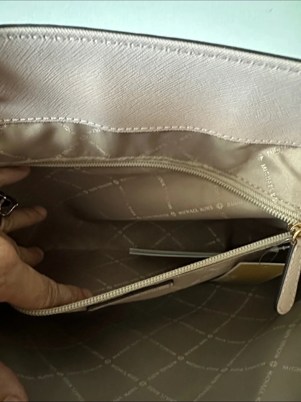 Michael Kors Blush Pink MK Signature Canvas Tote